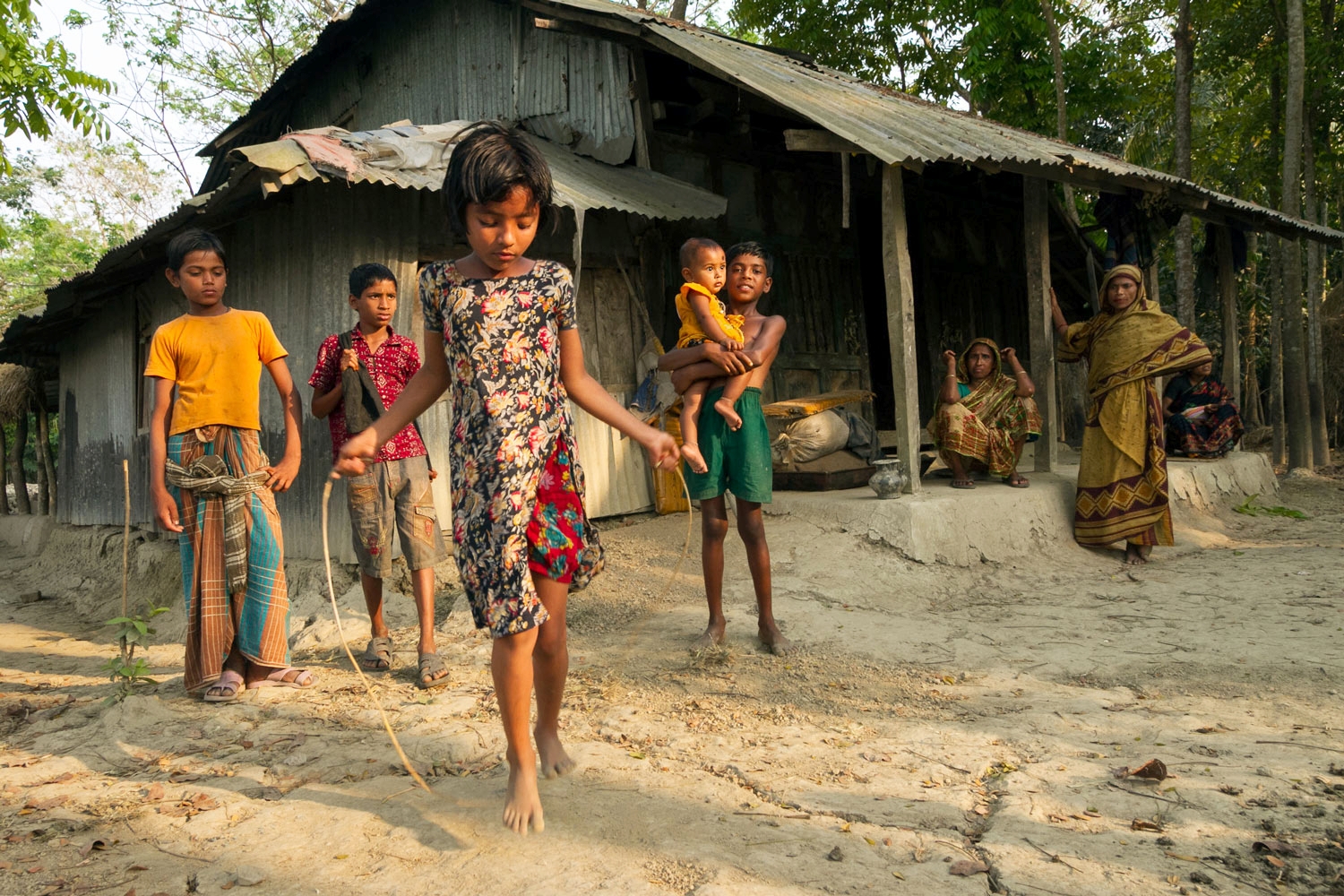  OPEN THIS PUBLICATION  SAFE AND SOUND: SECURING THE LIVES AND LIVELIHOODS OF BANGLADESH'S MOST VULNERABLE   Jumping rope; Barisal, Bangladesh 