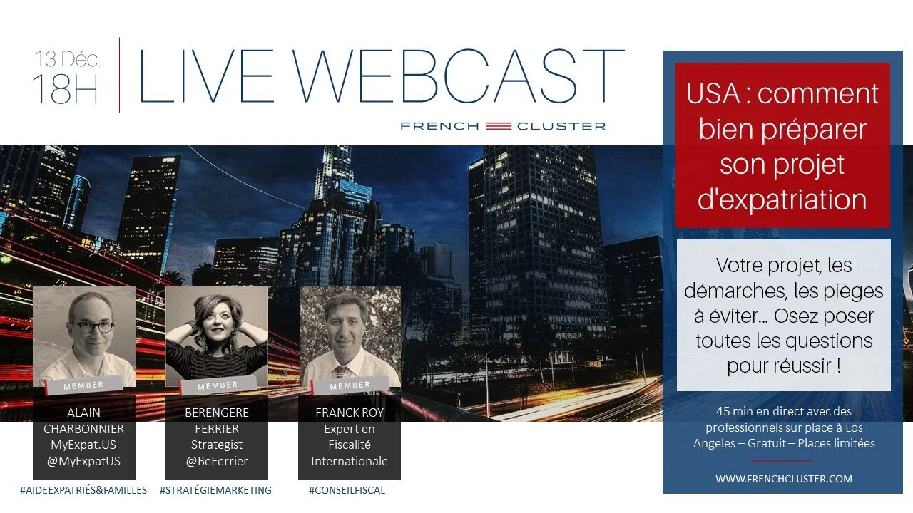 WEBINAR - Comment bien préparer son projet d'expatriation aux USA ?