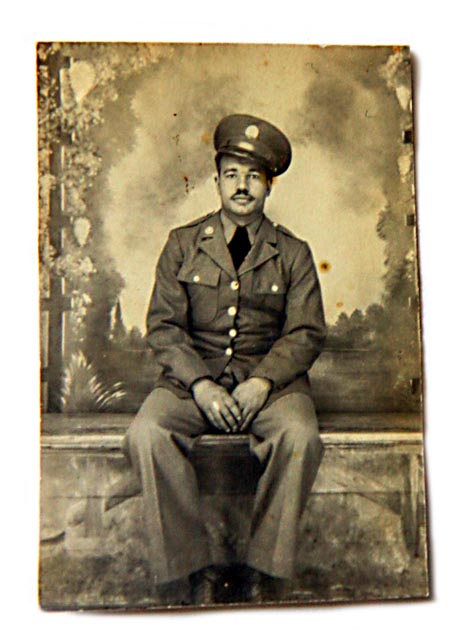 Decades after the war George Davison wrote his story in a notebook. It is one of the few personal histories that exist among men of the 320th. Photo: Courtesy of Bill Davison
