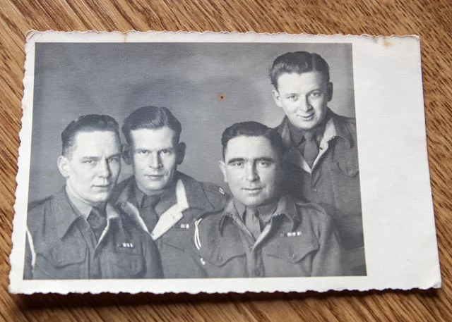 Jessie Prior’s only son, Keith (far right), was off at war when Wilson Monk arrived in Wales. Photo: Courtesy of the Prior family