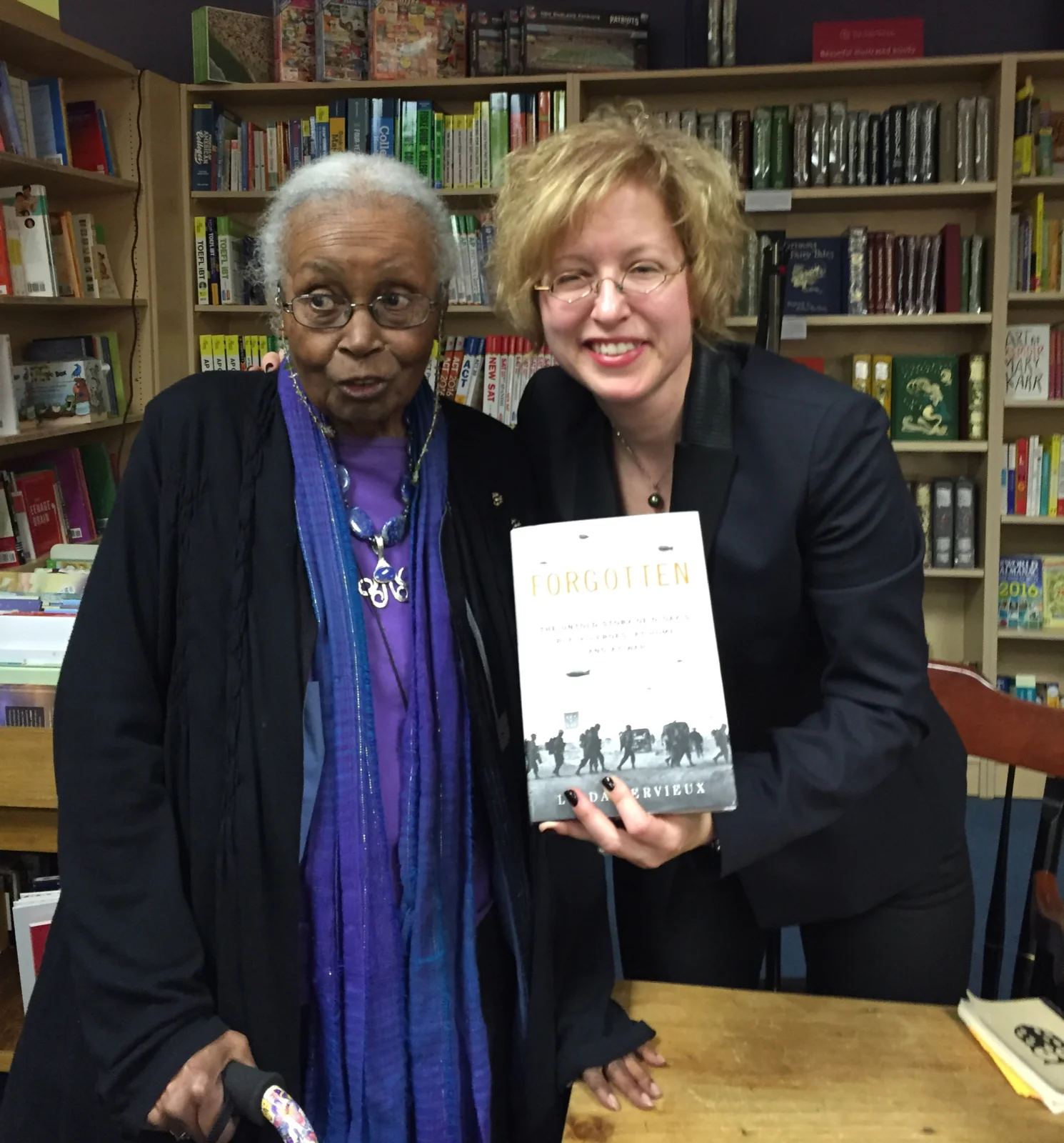 Ruth Edmonds Hill asked Linda to sign a copy of FORGOTTEN.