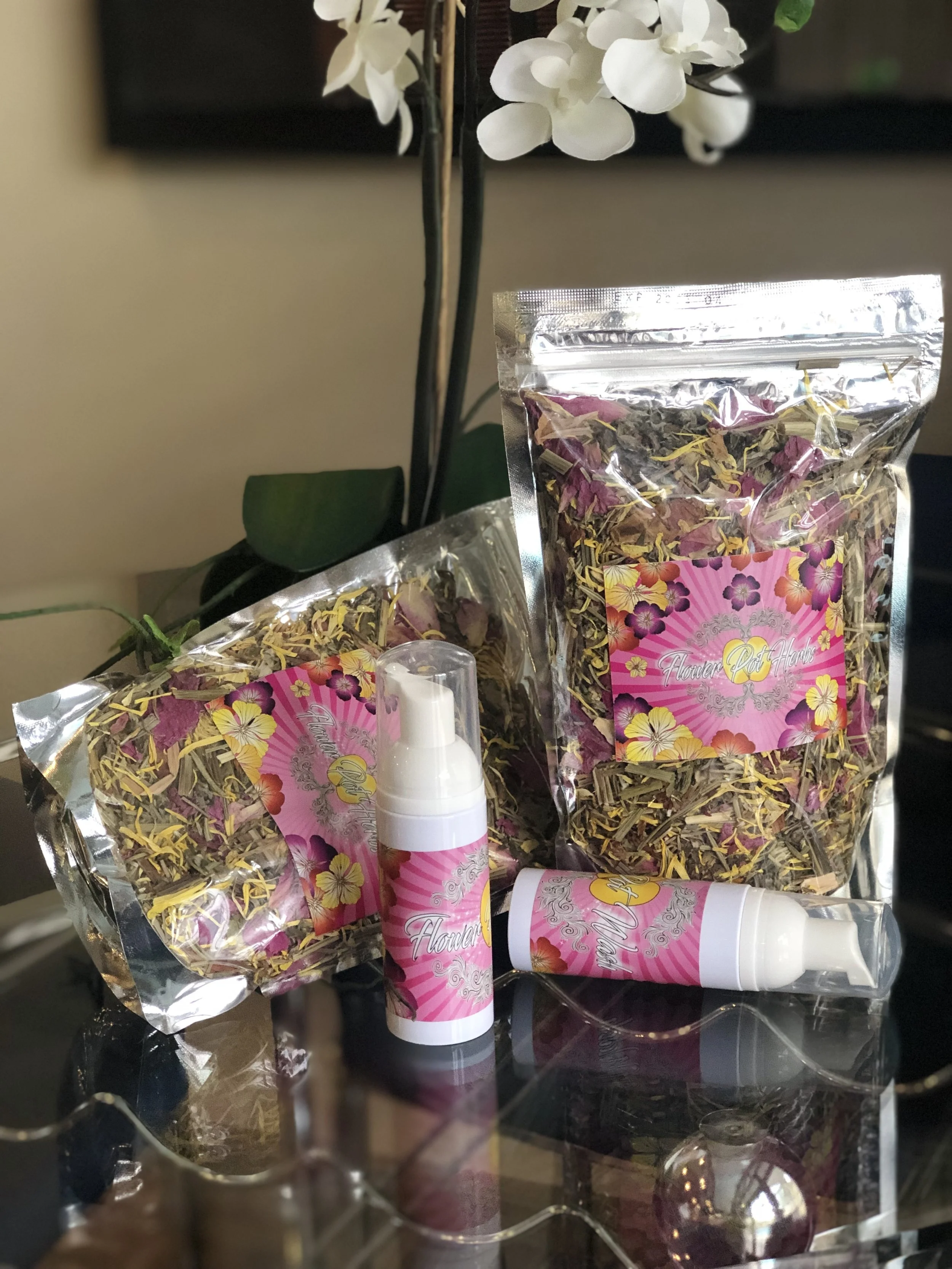 FlowerPot Herb + Wash Combo