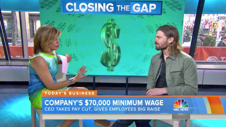 Dan Price interviewed by Hoda Kotb on NBC Today