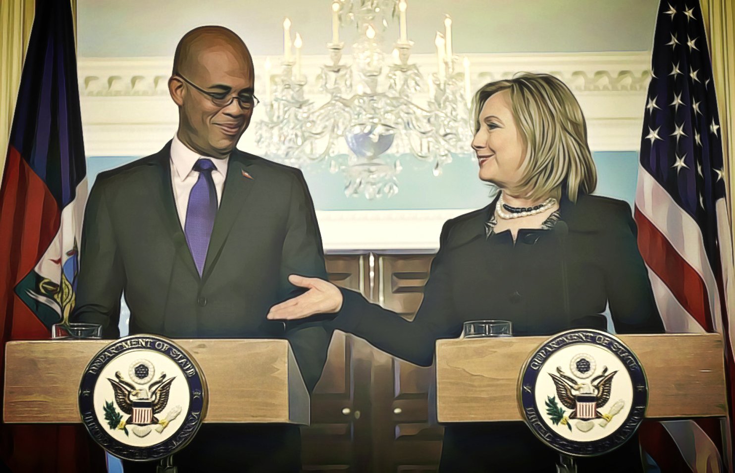 Martelly and Clinton 2011, Alex Brandon/Associated Press