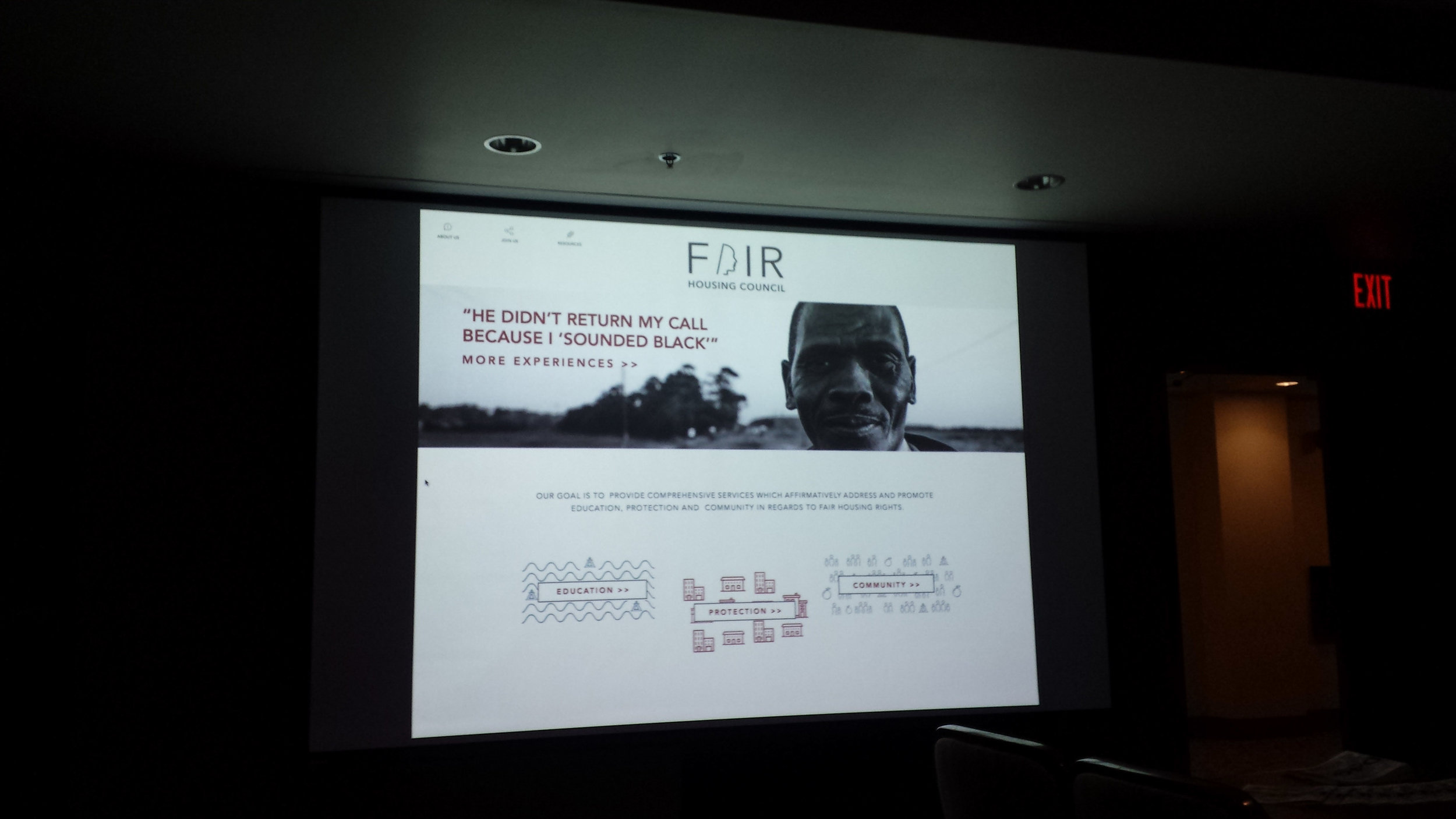 Newly designed website for the Fair Housing Council of Riverside County.