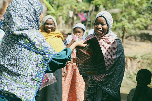 Our second distribution was over three villages and a total of 300 Kanga pairs were gifted. It was absolutely incredible to be welcomed and received by the women we had met. We were also gifted with locally grown coconut as gift of honour on their be