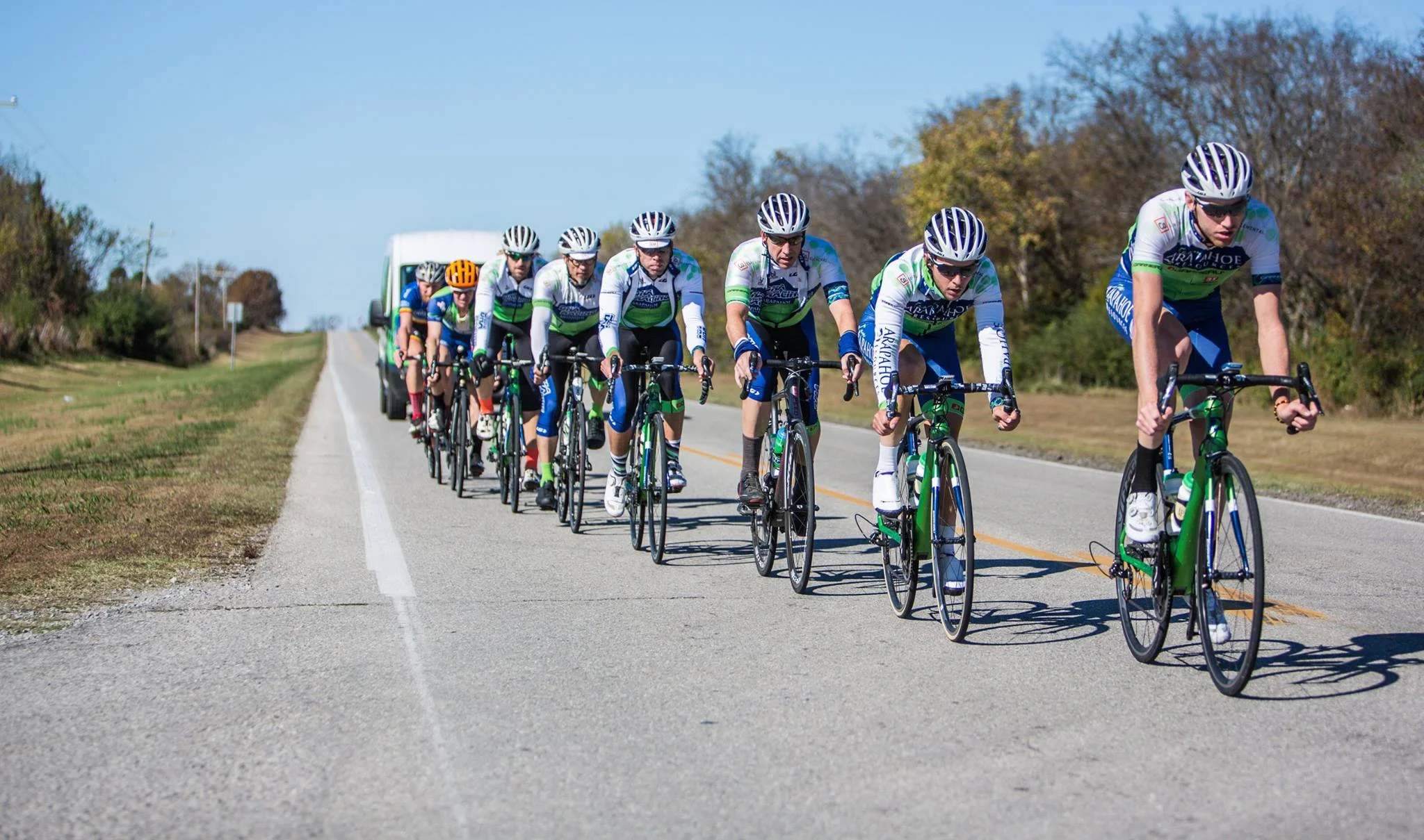 Ricky and Evan doing the pace setting