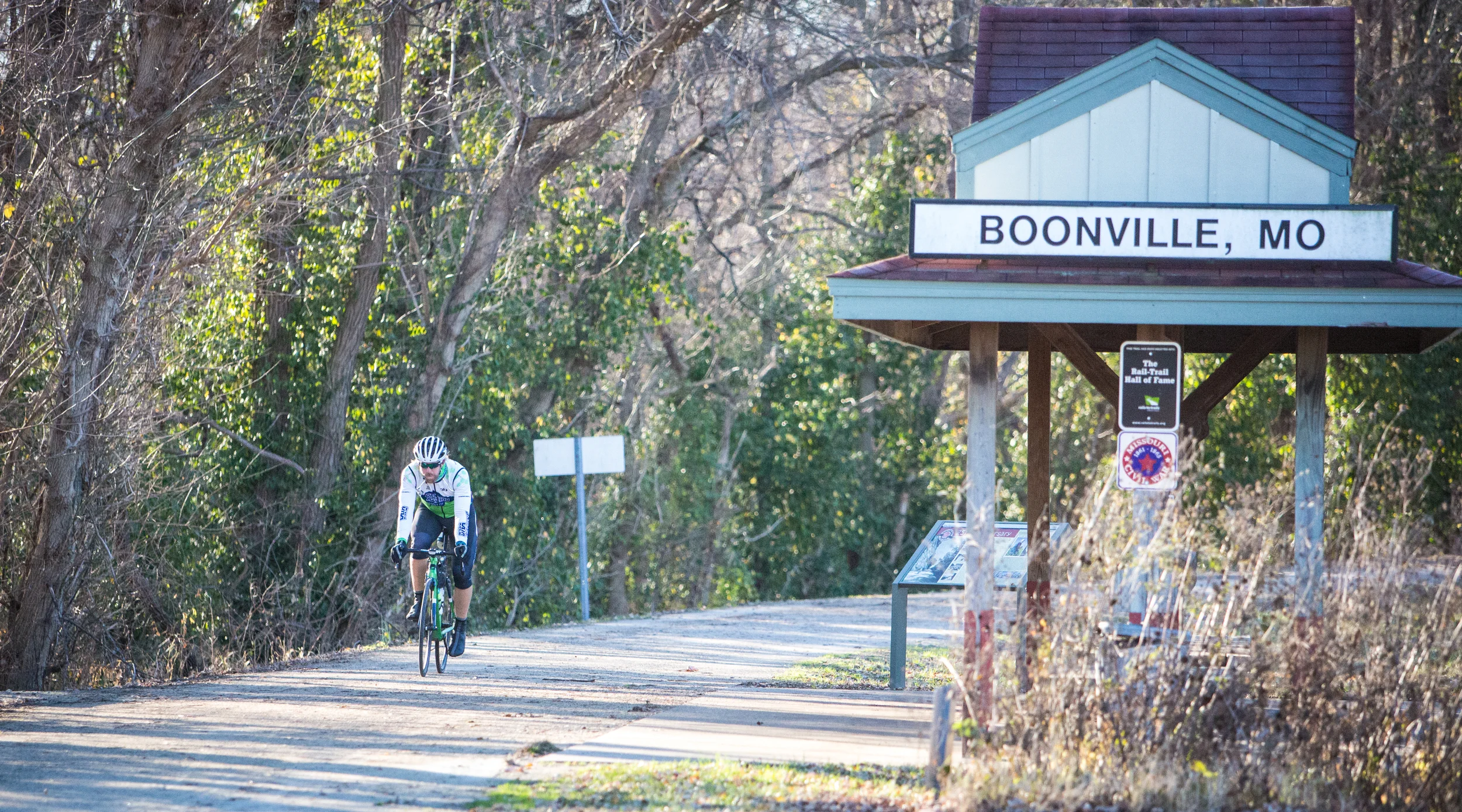 Rolling into Boonville at approximately 73 miles in