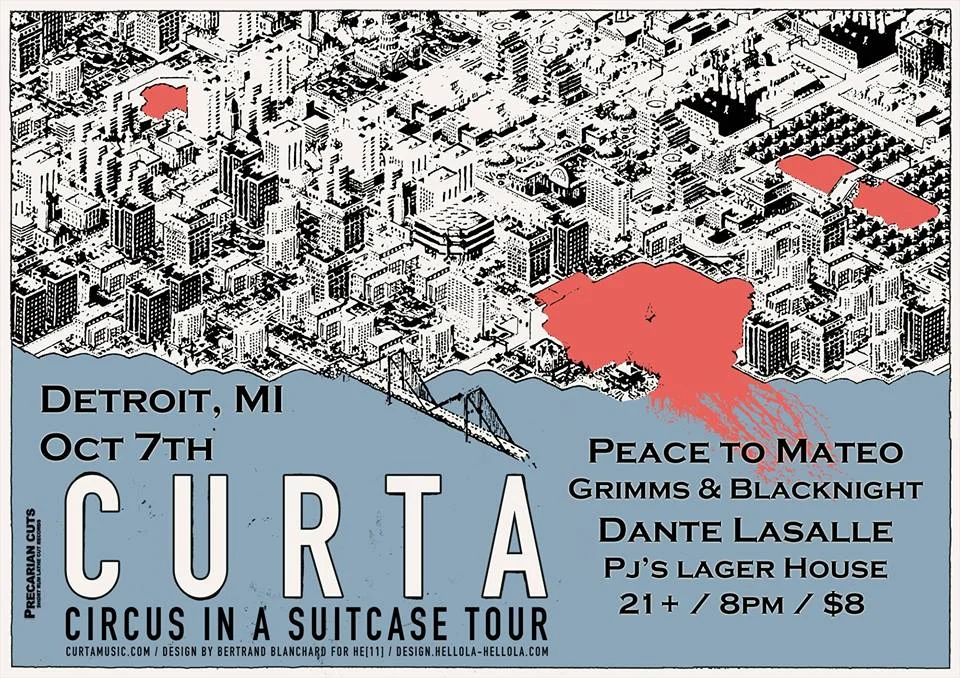  CURTA Circus In a Suitcase Tour ft. Peace to Mateo & Dante Lasalle// PJ's Lager House