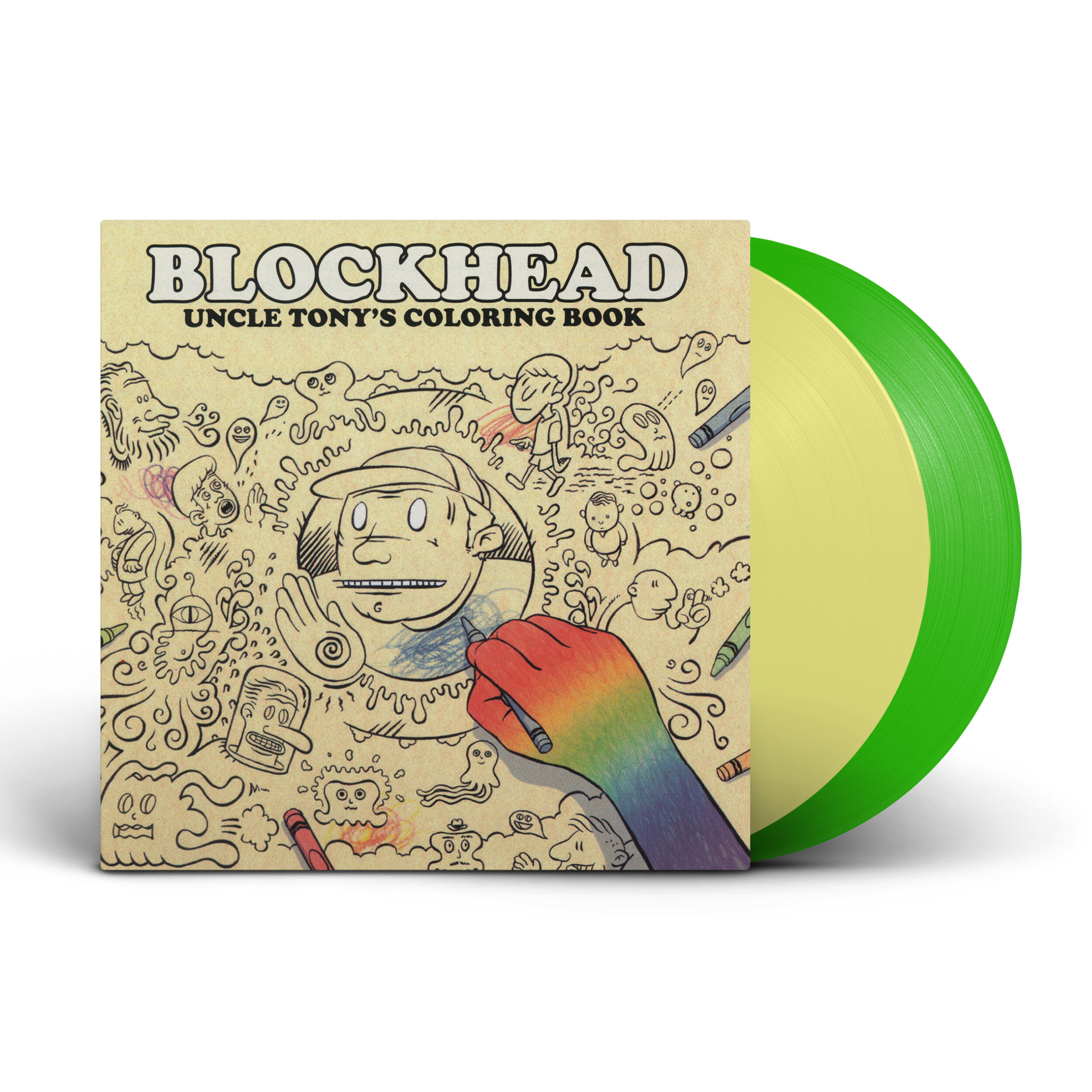 Blockhead - Uncle Tony's Coloring Book (2xLP - Green & Cream) – $30.00