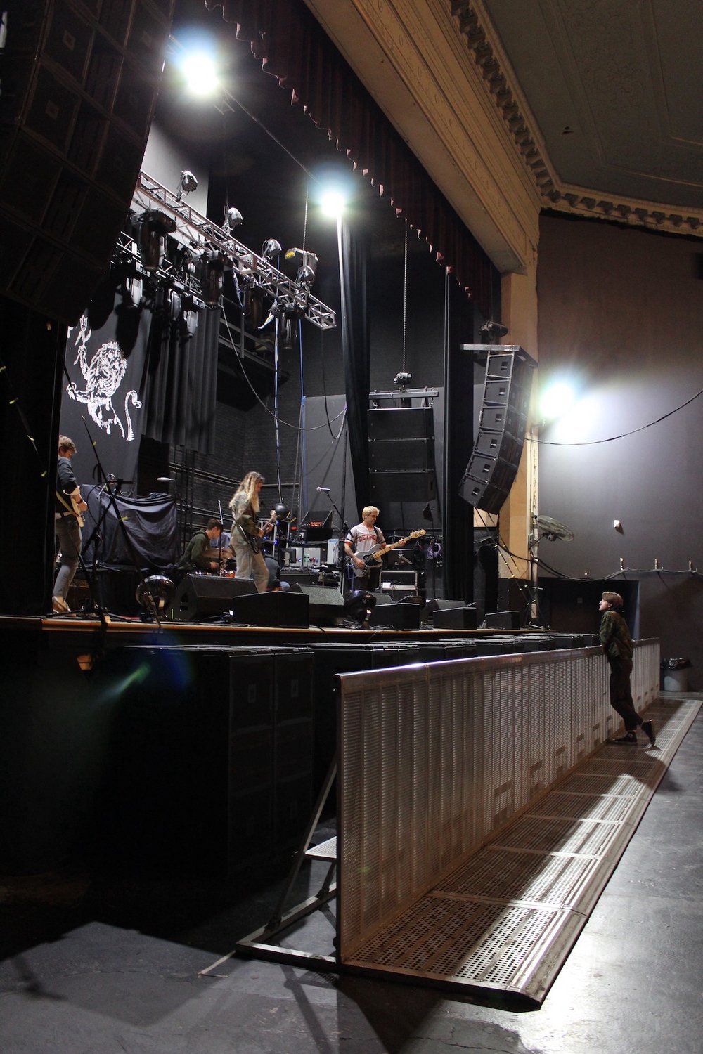  Zilched ( @zilchedmusic ) sound-checking before the venue doors open 