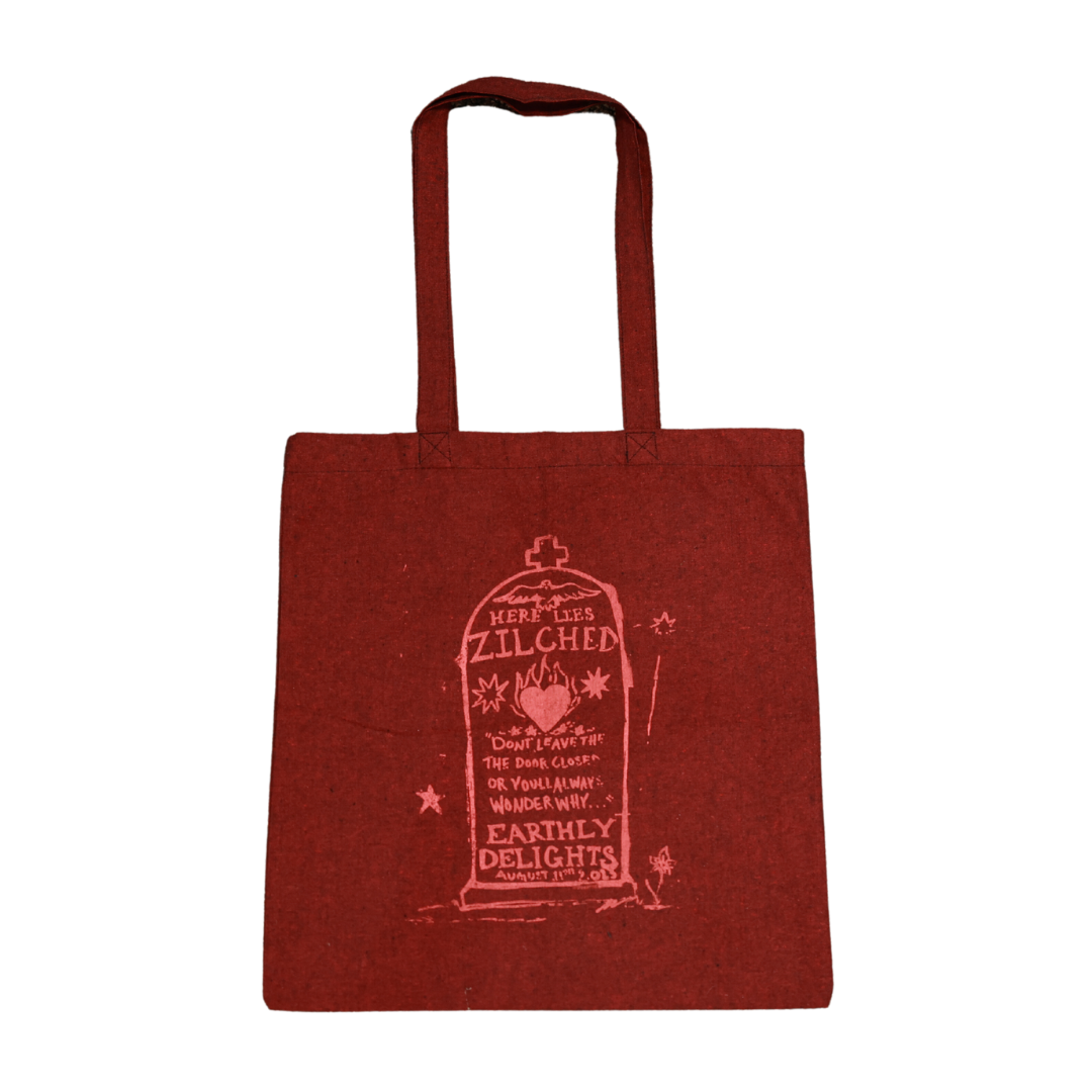 Here Lies Zilched Tote – $15.00