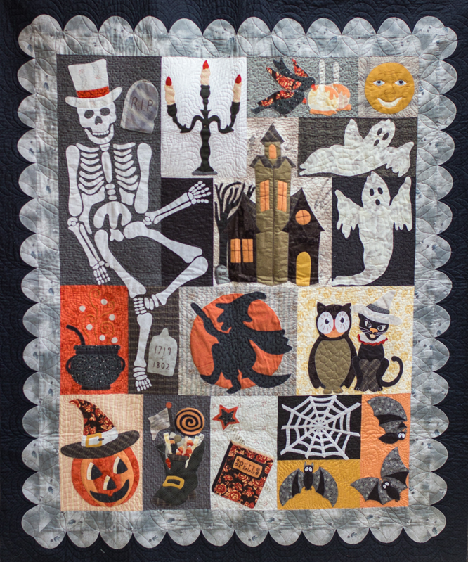 Quilt pattern "Happy Hauntings" by Verna Mosquera.