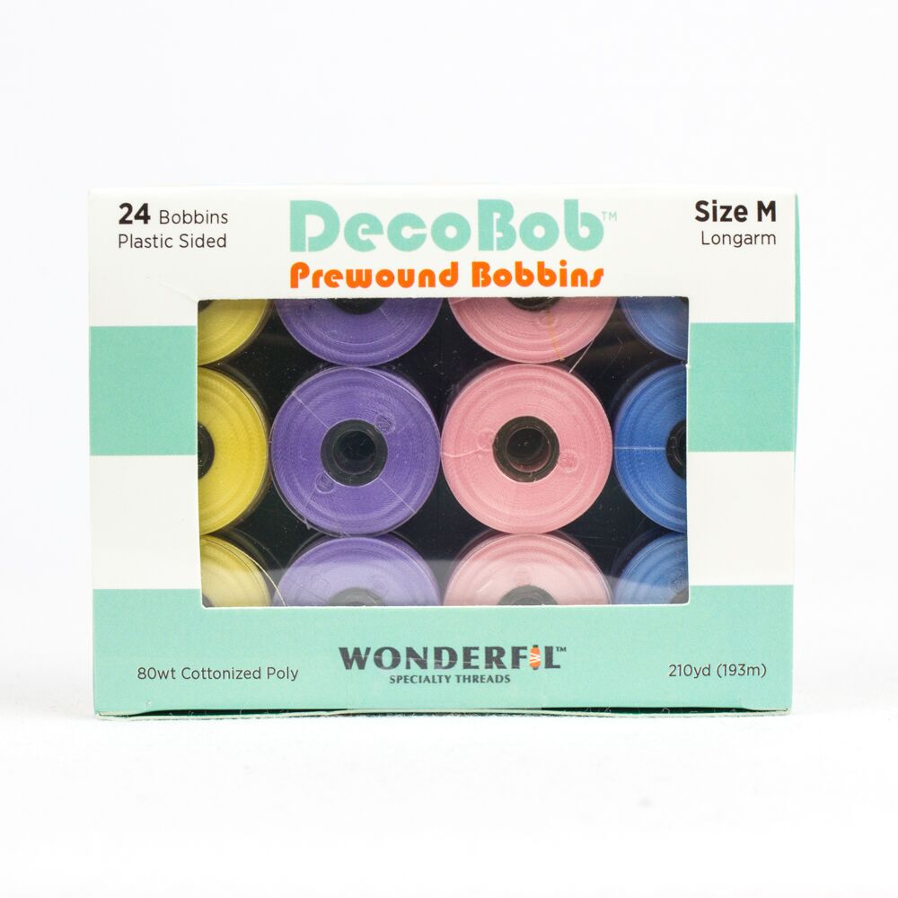 WonderFil DecoBob Size L Soft Gold Specialty Threads Pre-Wound Bobbins 