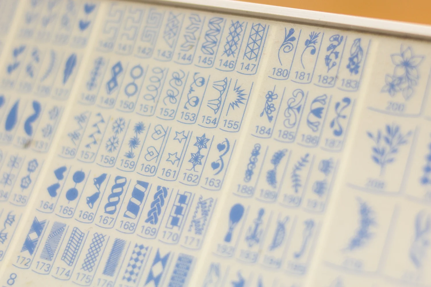 We selected decorative stitch #154 to use for our crochet.