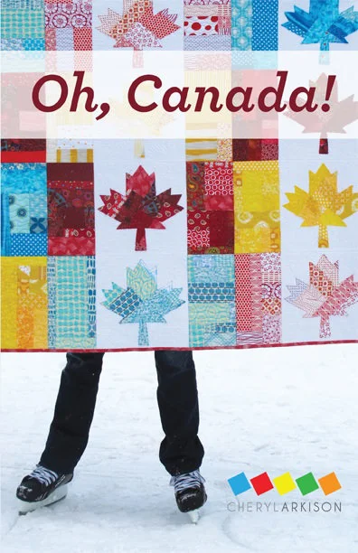 'Oh Canada' Quilt Pattern by Calgary's Cheryl Arkison . Ask for this pattern at your local quilt shop, or go to: cherylarkison.com etsy.com/ca/shop/CherylArkison