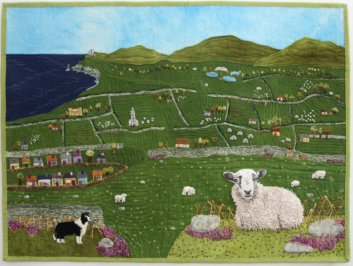 Claire's County Kerry By Felice Dahlhausen using WonderFil's Eleganza™ perle cotton
