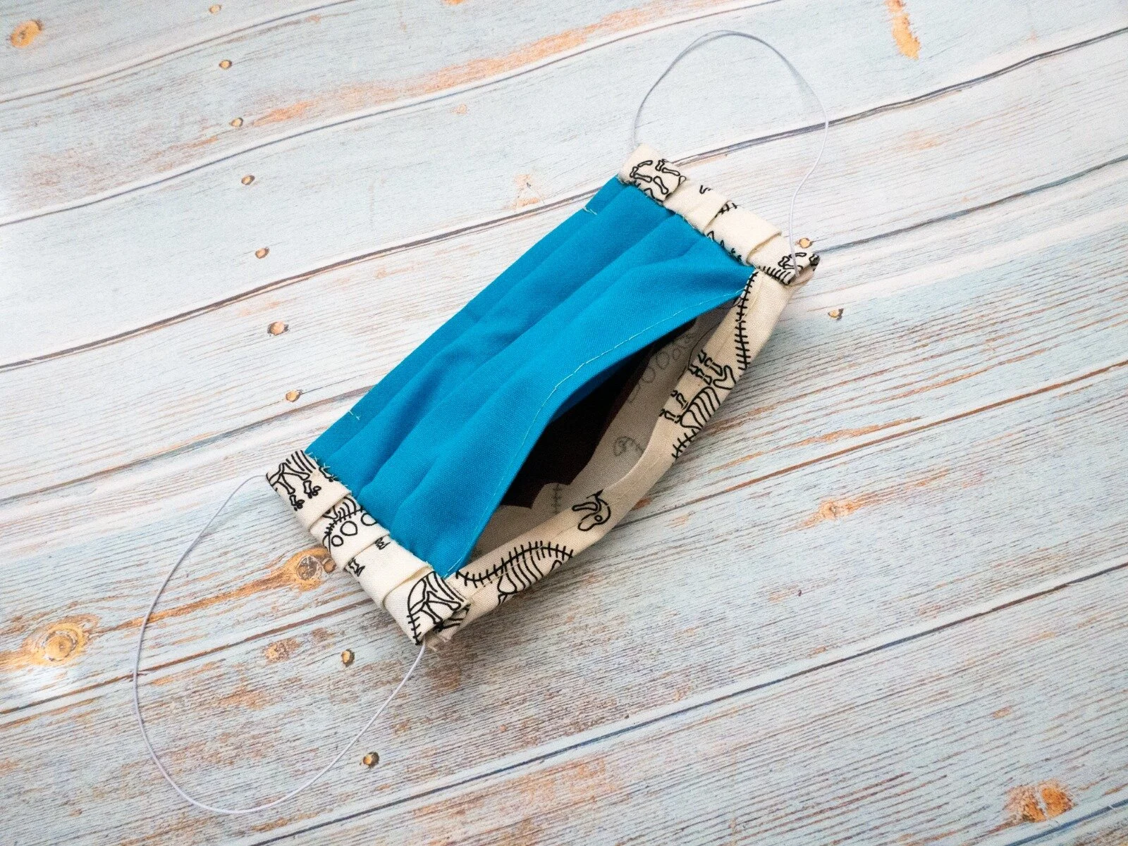 DIY Face Mask By Hand With Filter Pocket & Fitted Nose Crimp