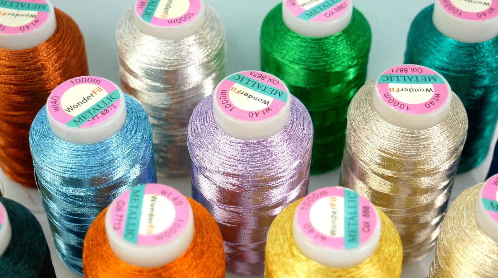 Introducing Spotlite™ 40wt Rayon Core Metallic Thread