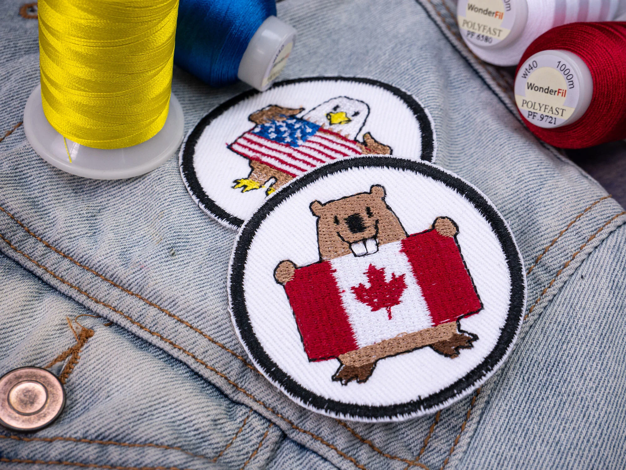 Free 4th of July &amp; Canada Day Iron-On Patch Tutorial!