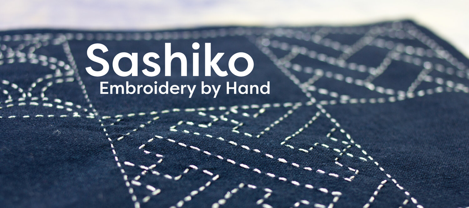 WonderFil Specialty Threads - Sashiko Embroidery by Hand Using Perle Cotton