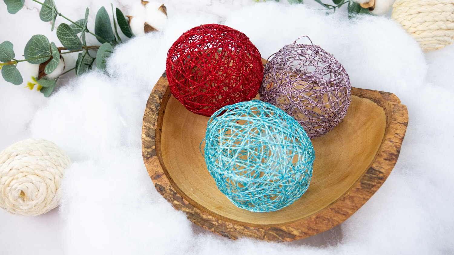 Tutorial: Yarn Ball Ornaments - Sew Wrong