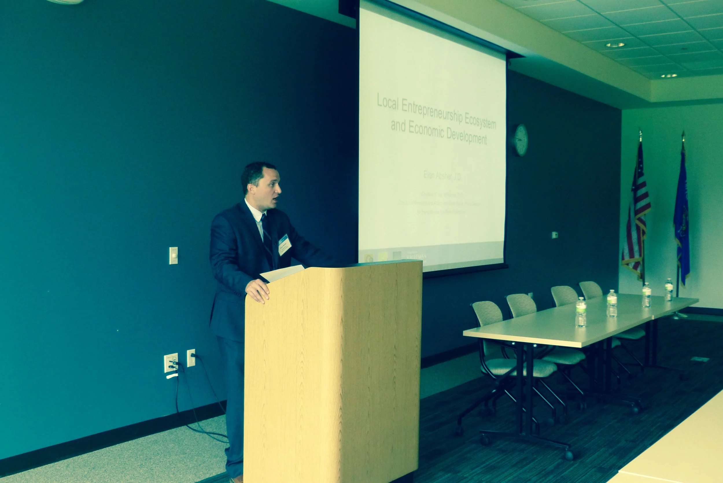 Presentation on the Kauffman Index: Evan Absher, Program Officer, Ewing Marion Kauffman Foundation