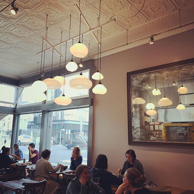 Lunch time with our new light fixture 😍#decor