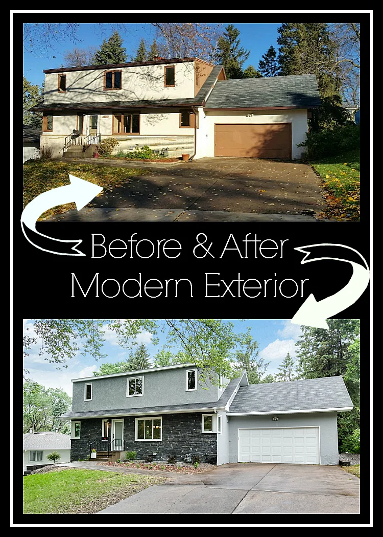 Before and after modern exterior