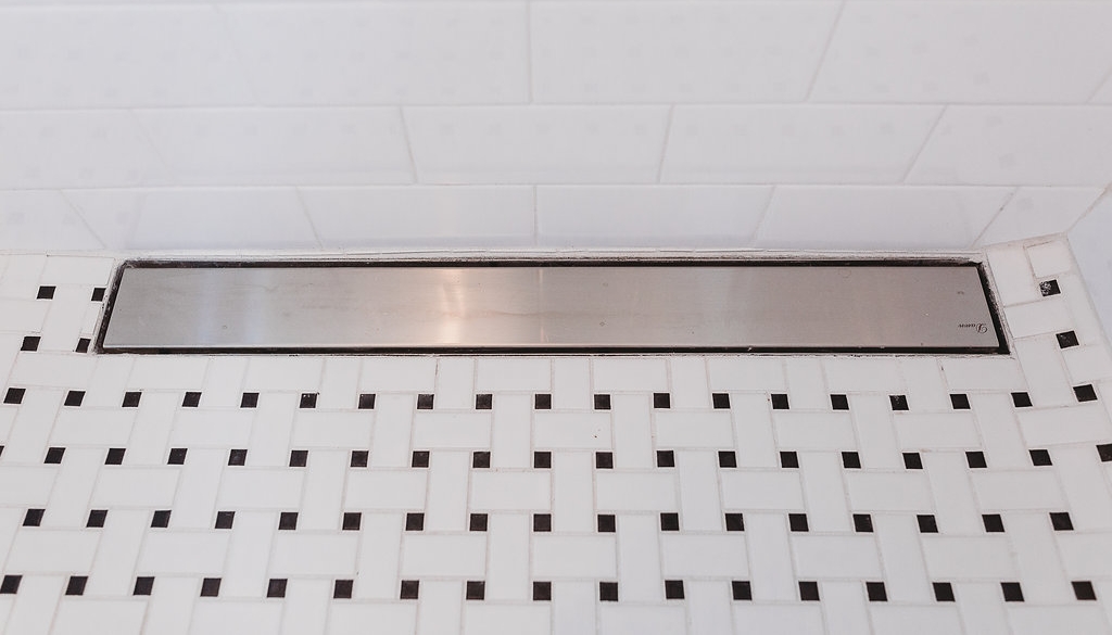 Linear Drain For Your Bathroom, Large Format Tile Shower Floor Linear Drain