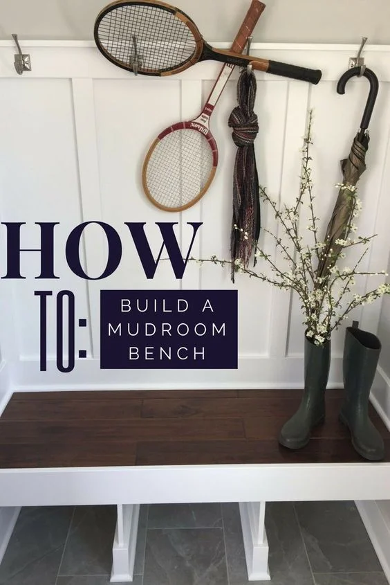 How to build a custom mudroom bench