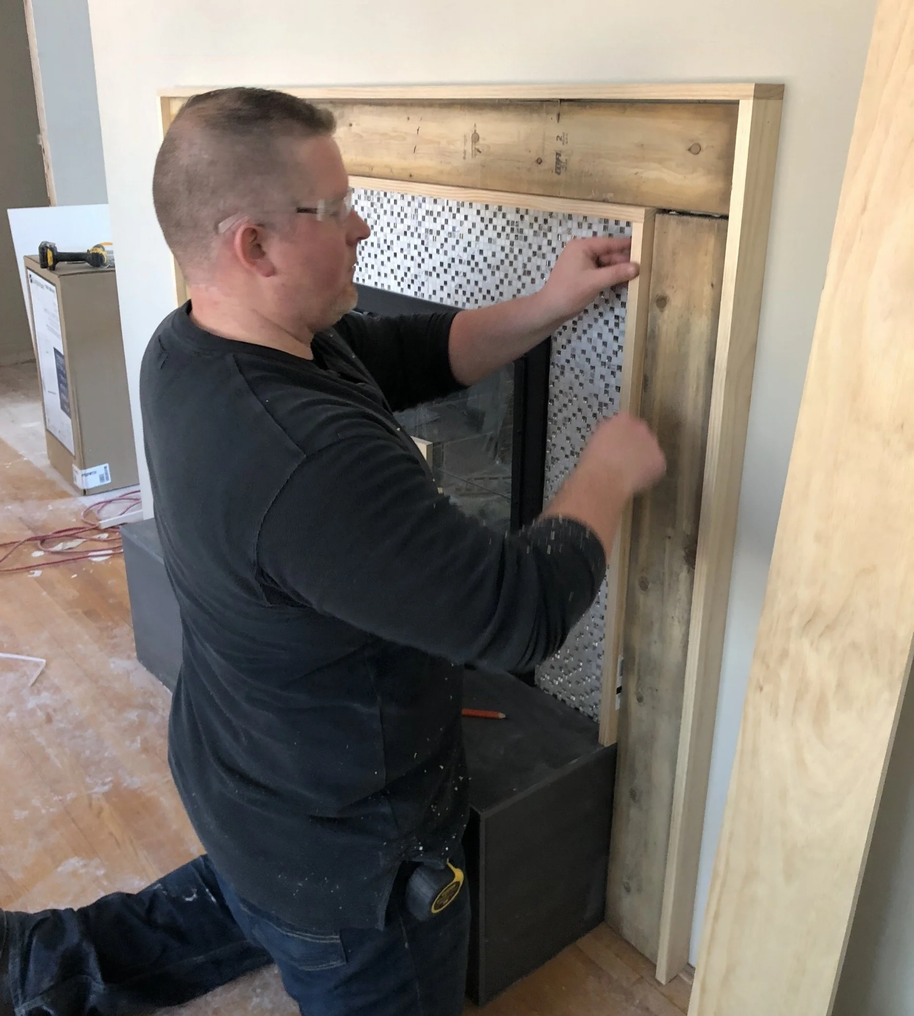 How to Build a Modern Fireplace Mantel - Step Two