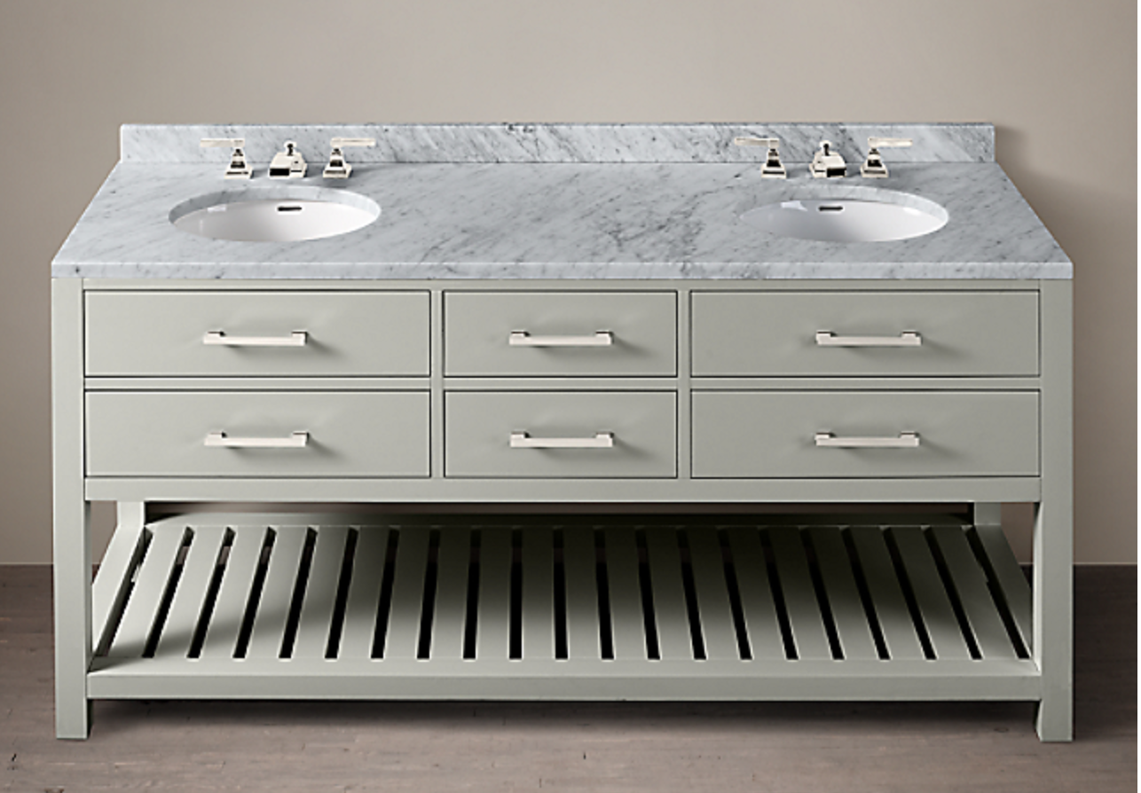 72" HUTTON DOUBLE WASHSTAND, $4585