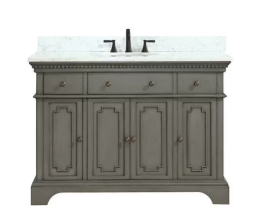 Ruthann Marble Top 49" Single Bathroom Vanity Set, $1369