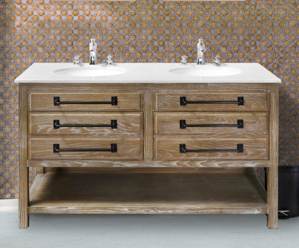 Coulter 55" Double Bathroom Vanity Set, $1089