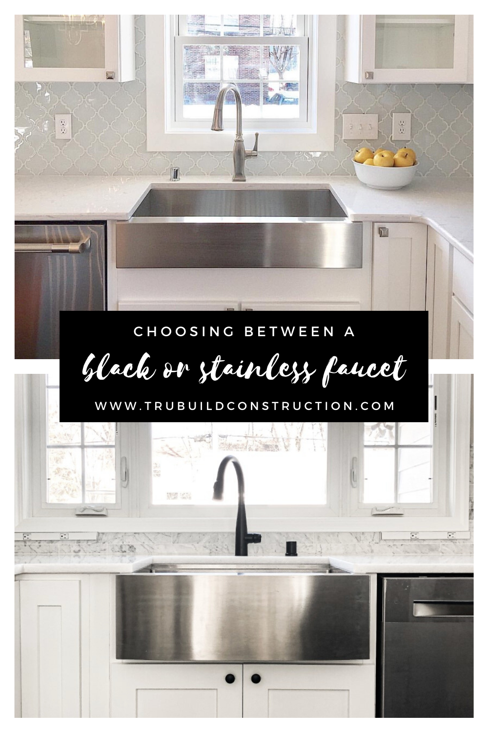 How To Decide Between Black Or Stainless For Your Faucet