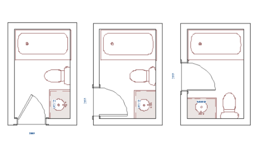 The Best 5 X 8 Bathroom Layouts And, Smallest Bathroom Floor Plan