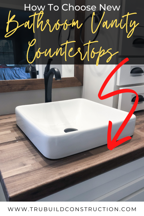 How To Get Replacement Countertops For Your Bathroom Vanity Trubuild Construction - Best Type Of Vanity Top For Bathroom Sink