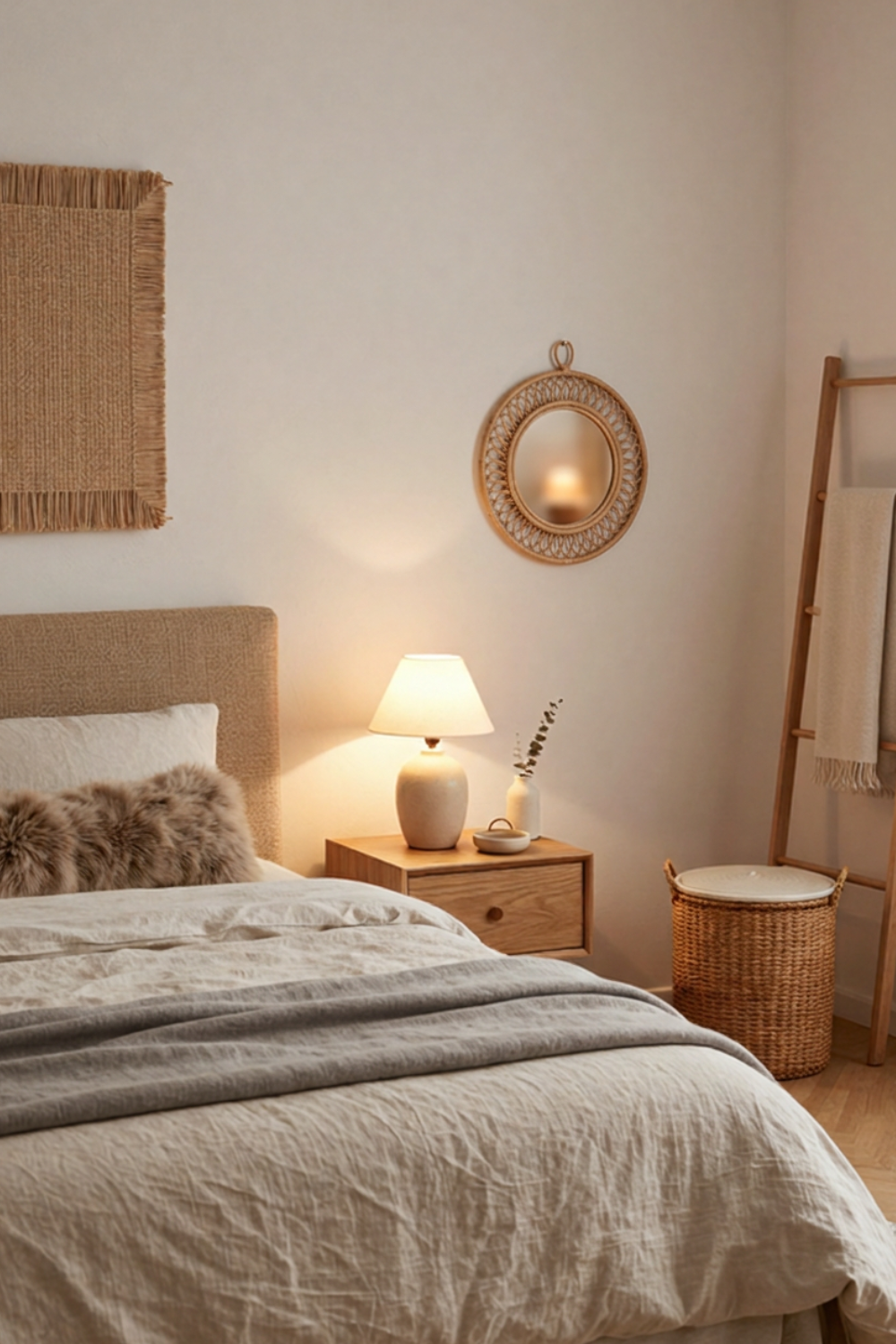 Cozy Minimalist Bedroom Inspiration - Bedding and Textiles