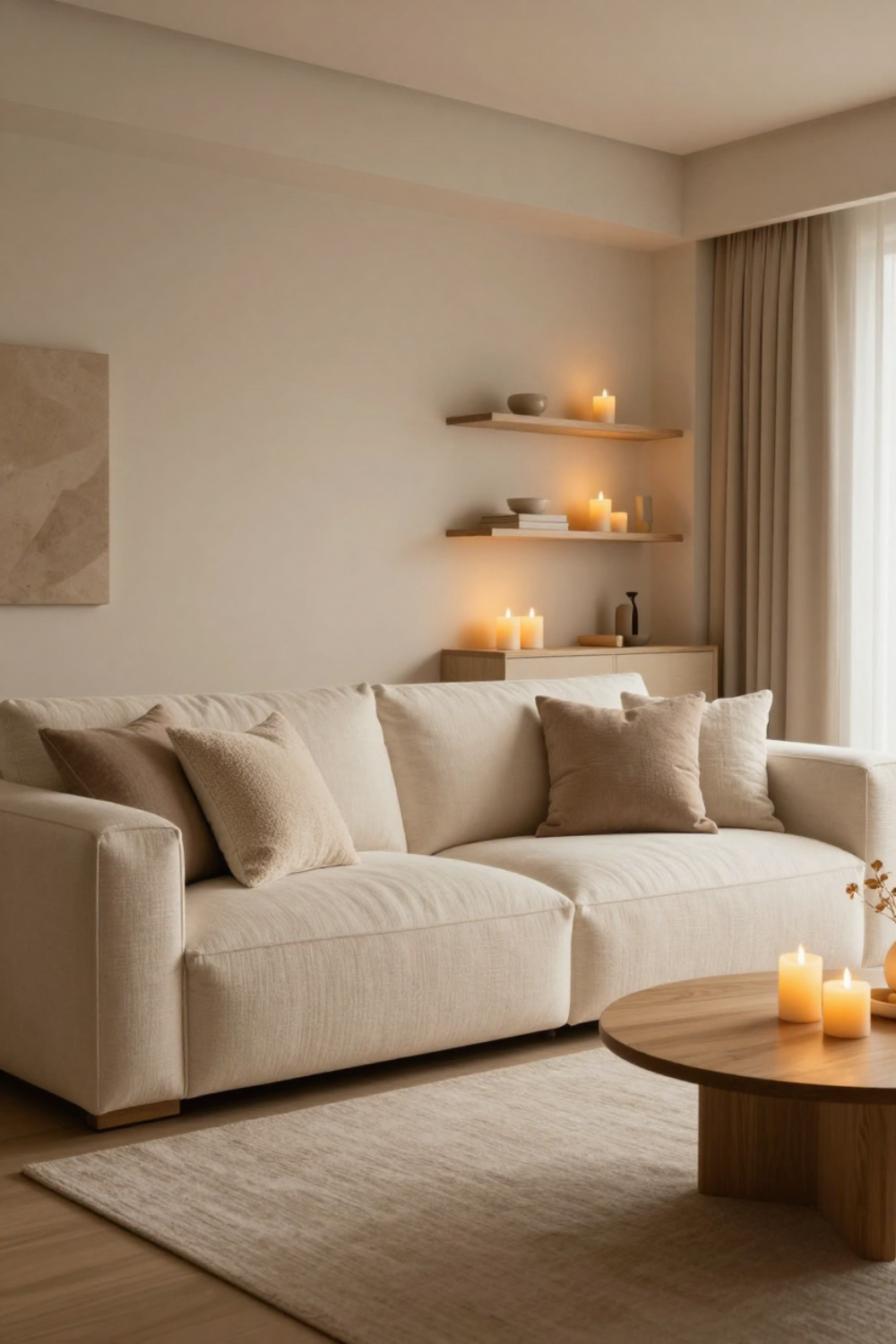 The Cozy Minimalist Living Room: Layered Lighting for an easy upgrade
