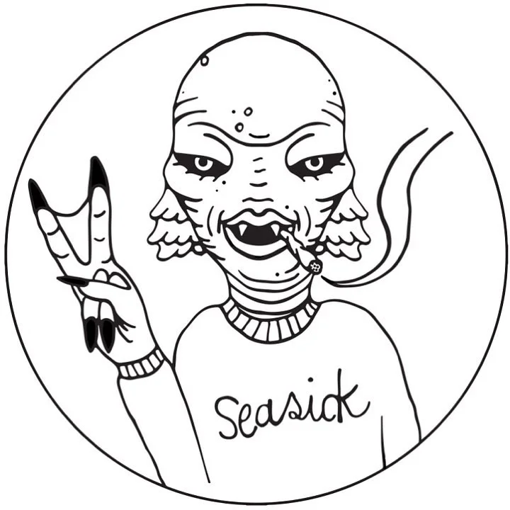 Shirt Design for Seasick Records 