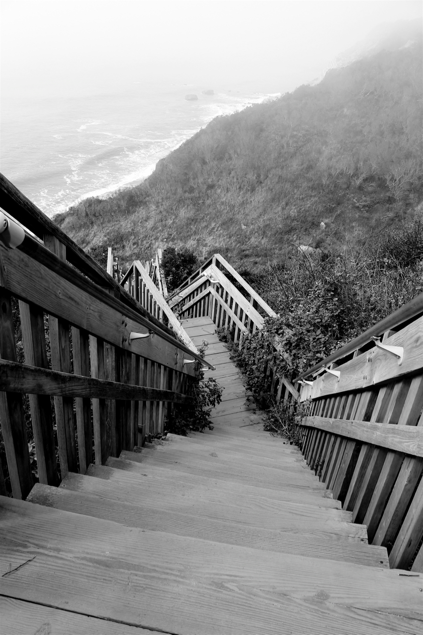 Stairs to the sea, New England