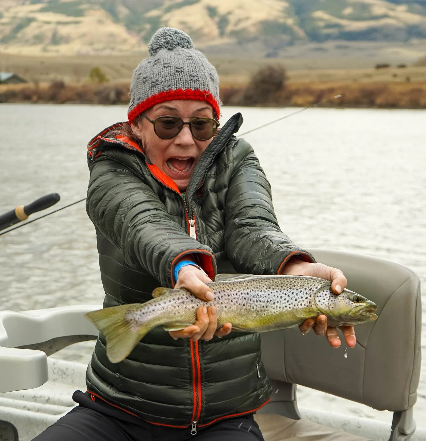 Spring BWO days on the river. 

Good bugs, steady eats, and a few fish like this.

If you&rsquo;re thinking about getting out, this is a good window.

#montanaflyfishing #yellowstoneriver #bwohatch #springflyfishing #swansflyfishing
