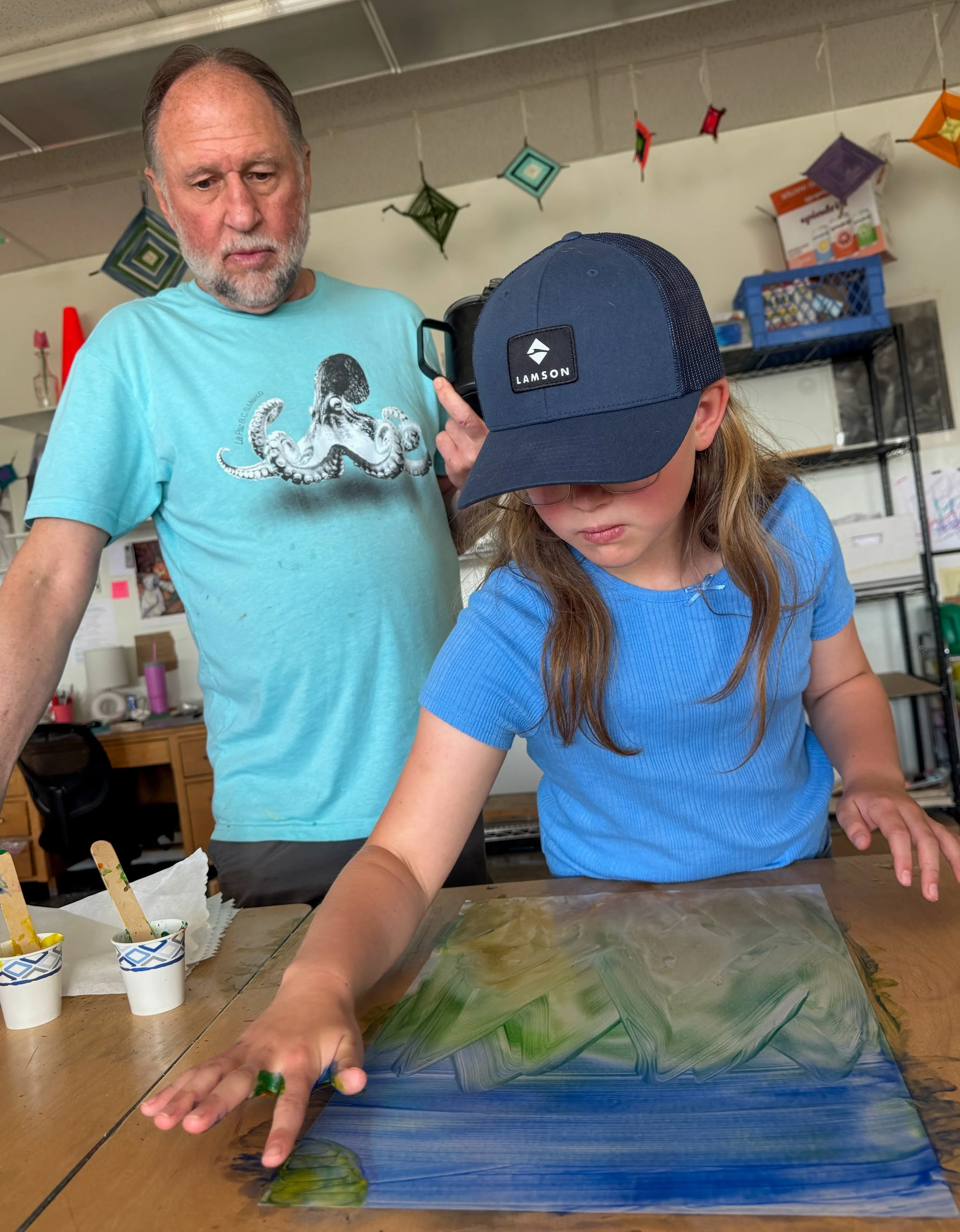 Livingston is lucky to have artists like Parks Reece.

After decades of admiring his work, it was pretty special to watch him volunteer his time at our rural school and share that talent with the next generation. Seeing my daughter and her classmates