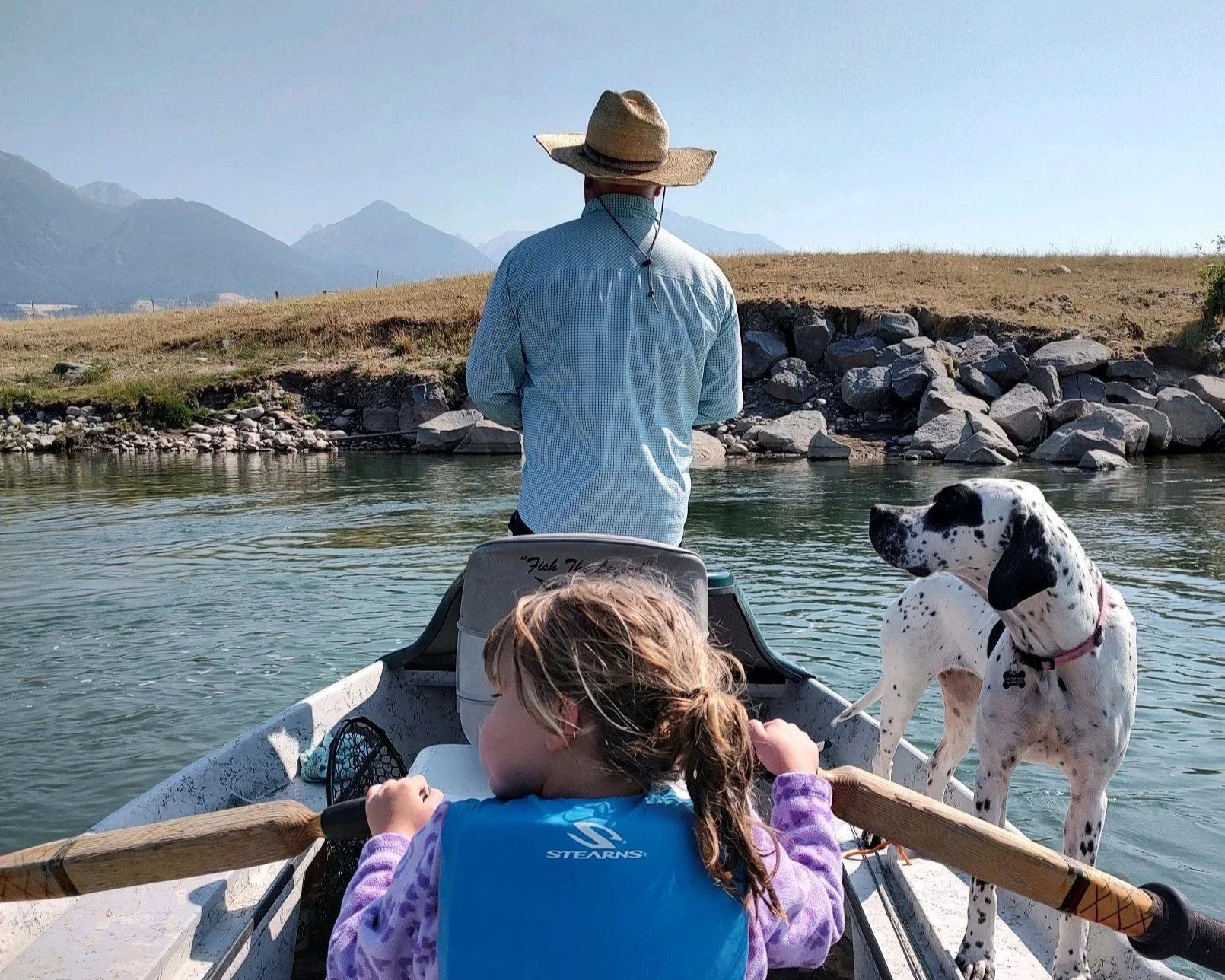 Drift Boat Rowing Lessons on the Yellowstone River