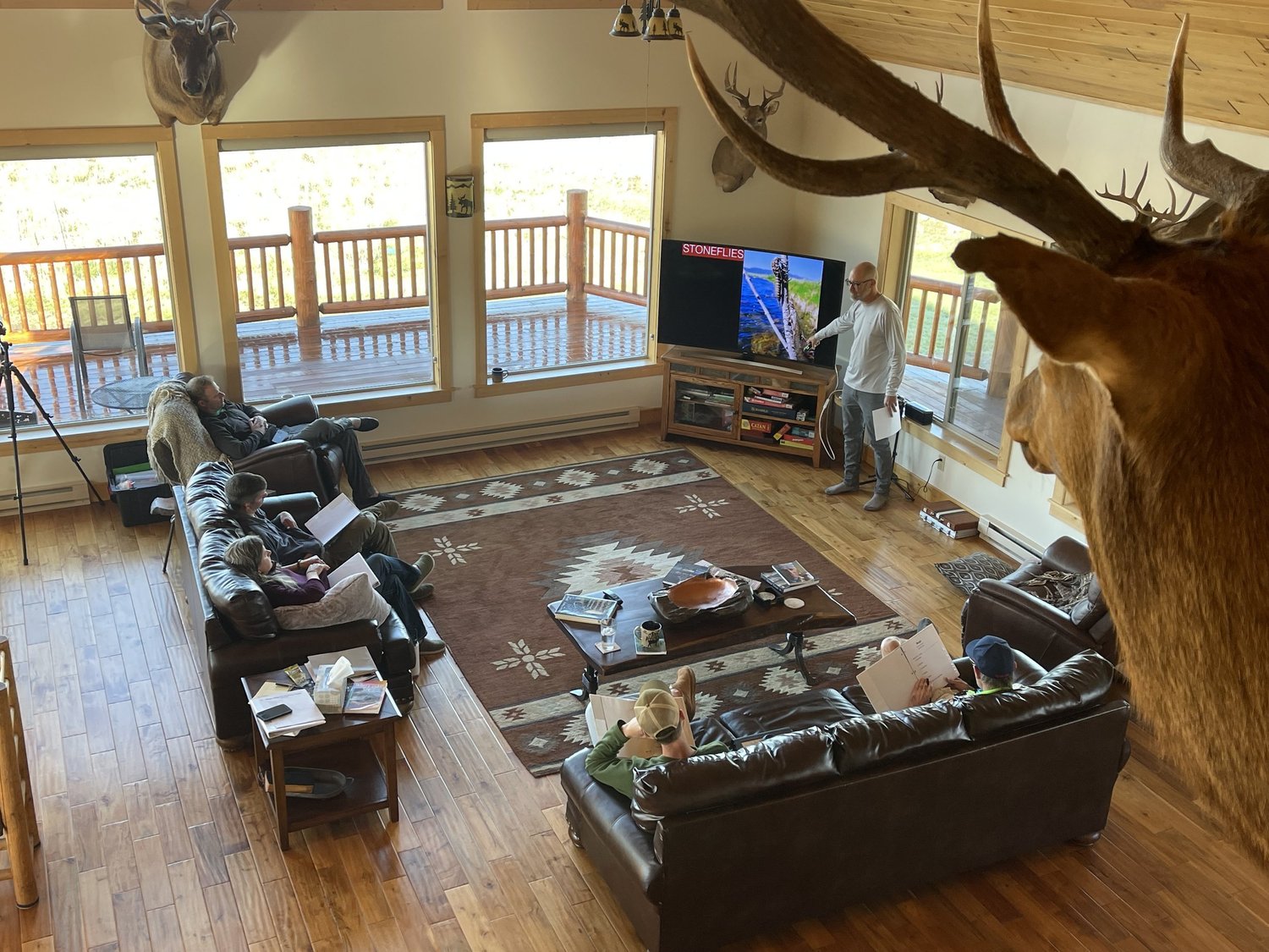 Montana Trout Camp classroom session at Spring Creek Lodge near Livingston.