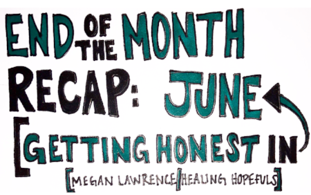 End of the Month Recap: Getting Honest in June!