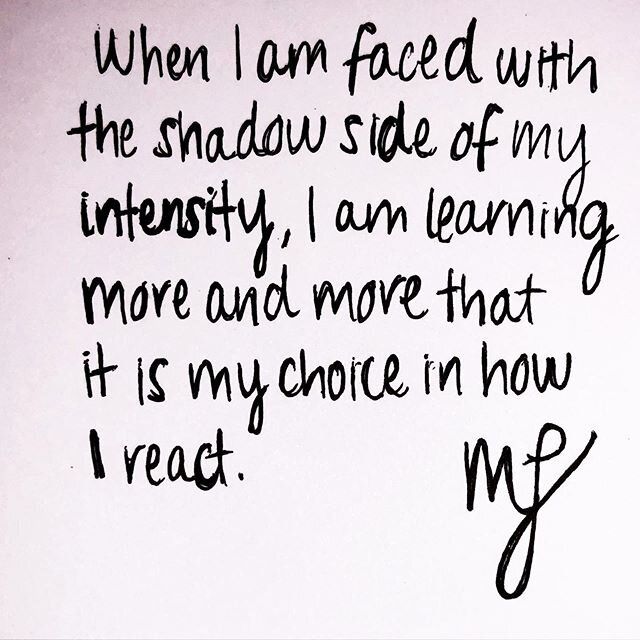 This goes for both internally and externally. &mdash; Internally, I meet the shadow side within myself on a daily basis. I have gotten much better at taming the beast, but she is there nonetheless, and we have been getting along as of lately. I am gr