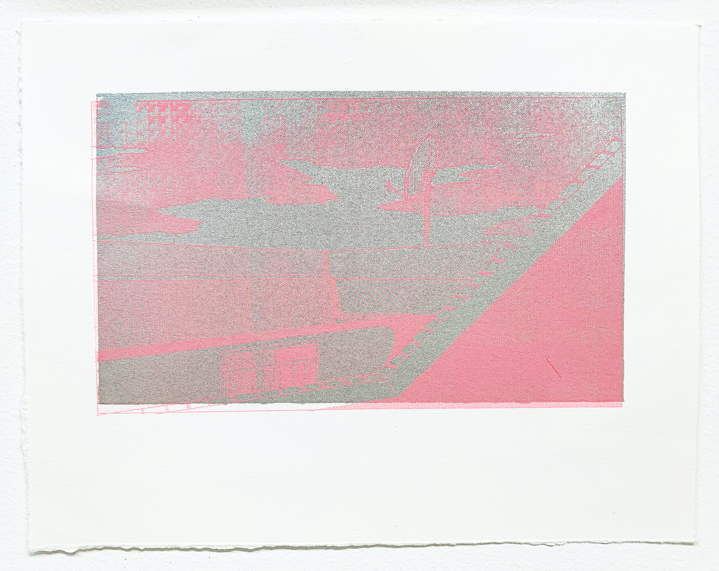  Untitled 04 screenprint on Rives BFK 11 x 8.5 inches 2019  unique print  