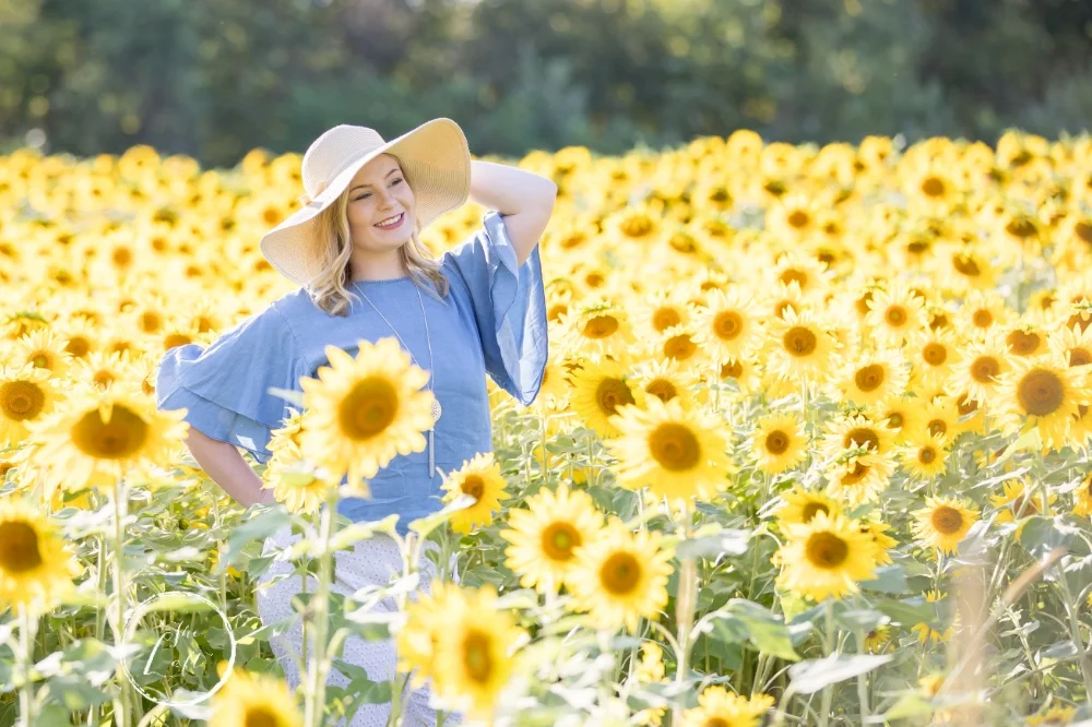 Sunshine Sunflowers and Seniors at Gray Apple Market, York pa